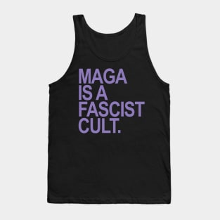 Maga is a Fascist Cult - Lavender Tank Top